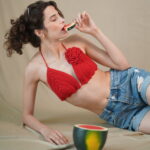 Hand-crocheted bralette